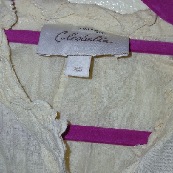 Nwot Cleobella Cream Blouse - Picture 2 of 5